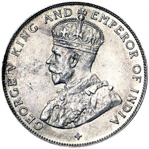 Straits Settlements, George V, 50 Cents 1920
