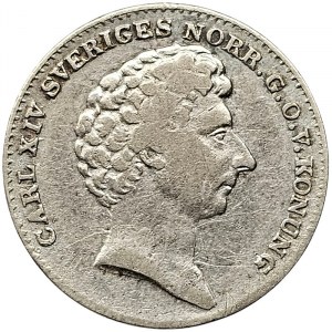 Suède, Carl Johan XIV, 1/16 Riksdaler 1835, Stockholm