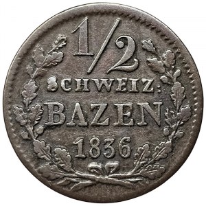 Suisse, Grisons, 1/2 Batzen 1836