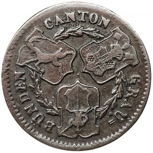 Suisse, Grisons, 1/2 Batzen 1836