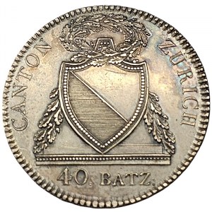 Switzerland, Zurich, 40 Batzen 1813