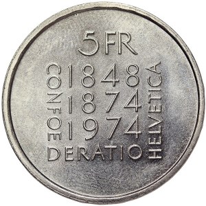 Szwajcaria, 5 franków 1974, Berno