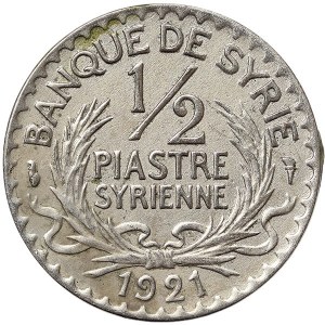 Syria, 1/2 Piastre 1921