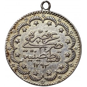 Turkey, Abdul Hamid II, 5 Kurush 1293/32 AH-1907 AD