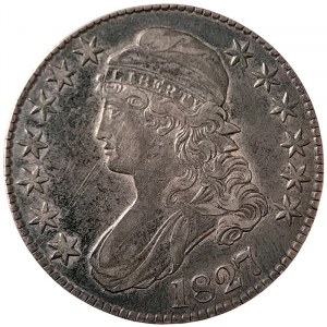 United States, 1/2 Dollar (Capped bust, lettered edge 1807-1836) 1827, Philadelphia