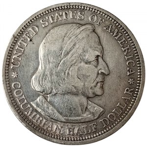 Stany Zjednoczone, 1/2 dolara (Światowa Wystawa Kolumbijska 1892-1893) 1893, Filadelfia