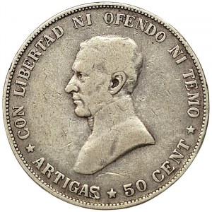 Uruguay, 50 Centesimos 1917