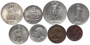 Watykan, Pio XI, kompletna seria 8 szt. 1929
