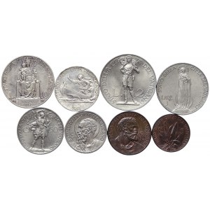 Vatican City, Pio XI, Complete series Lot 8 pcs. 1930