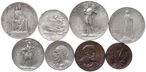 Watykan, Pio XI, kompletna seria 8 szt. 1930