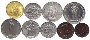 Vatican City, Pio XI, Complete series Lot 9 pcs. 1933-34