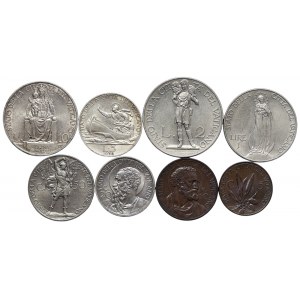 Vatican City, Pio XI, Complete series Lot 8 pcs. 1934