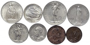 Vatican City, Pio XI, Complete series Lot 8 pcs. 1935