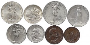 Vatican City, Pio XI, Complete series Lot 8 pcs. 1937