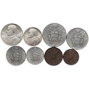 Vatican City, Pio XI, Complete series Lot 8 pcs. 1937