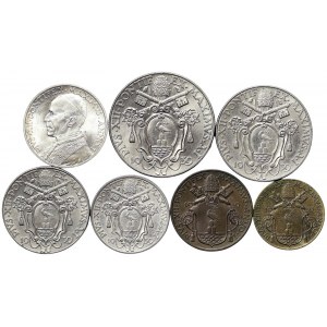 Cité du Vatican, Pio XII, Lot 7 pcs. 1939