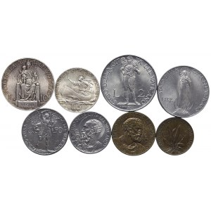 Vatican City, Pio XII, Complete series Lot 8 pcs. 1941