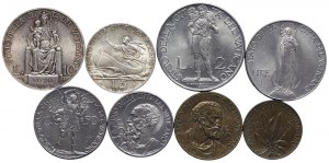 Vatican City, Pio XII, Complete series Lot 8 pcs. 1941