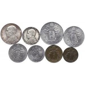 Vatican City, Pio XII, Complete series Lot 8 pcs. 1941