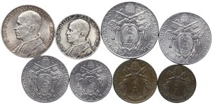 Vatican City, Pio XII, Complete series Lot 8 pcs. 1941