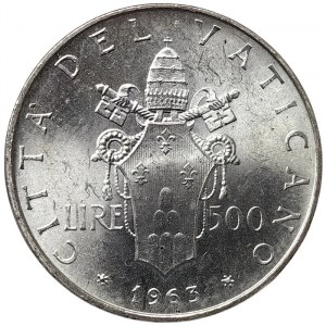 Watykan, Paolo VI, 500 Lire 1963