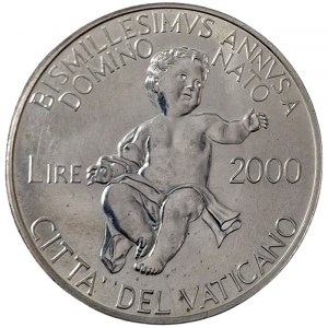 Vatican City, Giovanni Paolo II, 2.000 Lire 2000