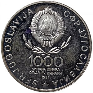 Yougoslavie, 1.000 Dinara 1981