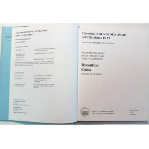 COMMENTATIONES DE NUMMIS SAECULORUM IX-XI IN SUECIA REPERTIS: NOVA SERIES 2: BYZANTINE COINS FOUND IN SWEDEN. HAMMARBERG, INGER MALMER, BRITA ZACHRISSON, TORUN. 1989.