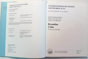 COMMENTATIONES DE NUMMIS SAECULORUM IX-XI IN SUECIA REPERTIS: NOVA SERIES 2: BIZANTYJSKIE MONETY ZNALEZIONE W SZWECJI. HAMMARBERG, INGER MALMER, BRITA ZACHRISSON, TORUN. 1989.