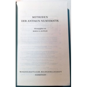METHODEN DER ANTIKEN NUMISMATIK. ALFOELDI, MARIA R.. 1989