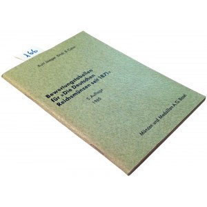 BEWERTUNGSTABELLEN DER DEUTSCHEN REICHSMUNZEN SEIT 1871: 5. AUFLAGE. JAEGER, KURT CAHN, ERICH B. 1965.