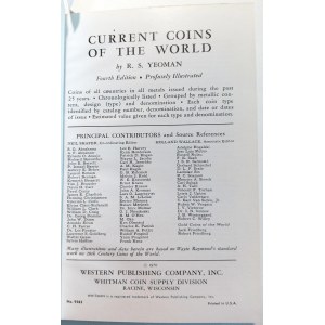 CURRENT COINS OF THE WORLD: FOURTH EDITION. YEOMAN, R.S. 1970.