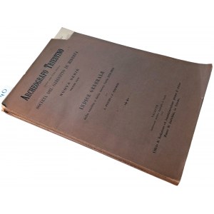 ARCHEOGRAFO TRIESTINO EDITO PER CURA DELLA SOCIETA' DEL GABINETTO DI MINERVA: NUOVA SERIE: VOLUME XXIV: INDICE GENERALE DELLA VECCHIA E DELLA NUOVA SERIE 1829-1900. PUSCHI, A. STICOTTI, P. 1902.