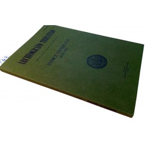 ARCHEOGRAFO TRIESTINO EDITO DALLA SOCIETA' DI MINERVA: INDICE GENERALE 1829-1991. 1992.