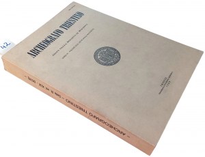 ARCHEOGRAFO TRIESTINO EDITO DALLA SOCIETA' DI MINERVA: SERIE IV: VOLUME XLIX (XCVII DELLA RACCOLTA). 1989.