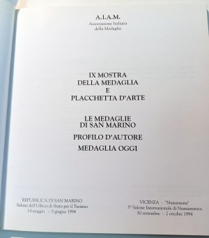 AIAM IX MOSTRA DELLA MEDAGLIA E DELLA PLACCHETTA D'ARTE. 30/09-02/10/1994. 1994.