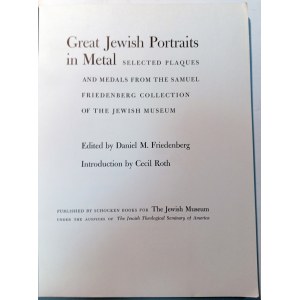 GREAT JEWISH PORTRAITS IN METAL. FRIEDENBERG, DANIEL M.. 1963