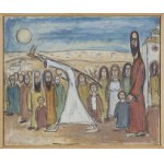 David Yecheskiel Kirszenbaum, Guarigione (scena biblica), 1950.