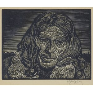 Władysław Skoczylas, GŁOWA GÓRALA (MAŁA), 1928