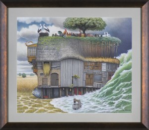 Jacek Yerka, Ready for the Flood, 2025