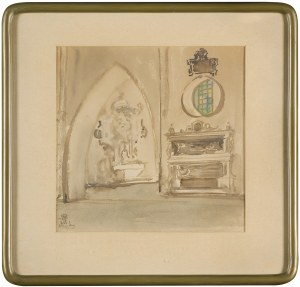 Stanislaw Noakowski, INSIDE THE CHURCH, 1923