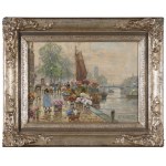 F.M. Richter-Reich, MERCATO DEI FIORI SUL CANALE NEI PAESI BASSI