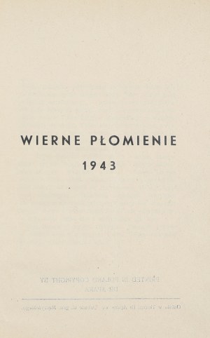 Stefania Skwarczyńska, Faithful Flames [1943].