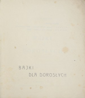 Gustav Kirkor [Mountain Charles], Fairy Tales for Adults [1923].