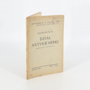Antikvariát se starými a již nevydanými knihami. No. 25. 1933