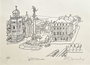 Edward Dwurnik (1943 - 2018 ), Warsaw (Zygmunt's Column), 2005.