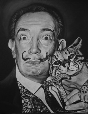 Marcus Von May (b. 1970), Portrait of Salvador Dali, 2025