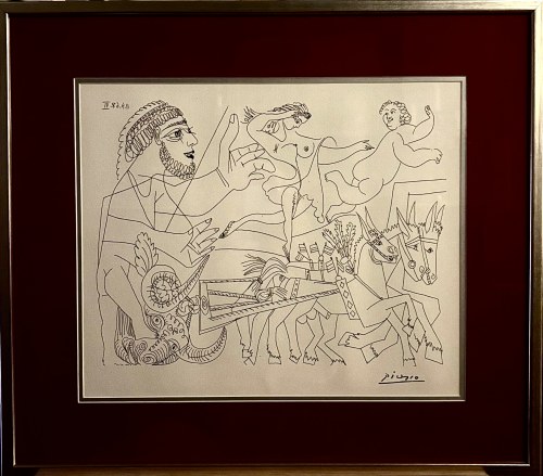 Pablo Picasso (1881-1973), El Arrastre, avec Écuyère et Putto (Zaprzęg z Amazonką i Putto)