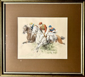 Eugene PÉCHAUBES (1890-1967), Courses de chevaux 