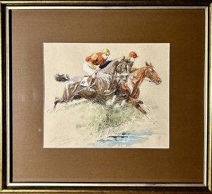 Eugene PÉCHAUBES (1890-1967), Courses de chevaux 
